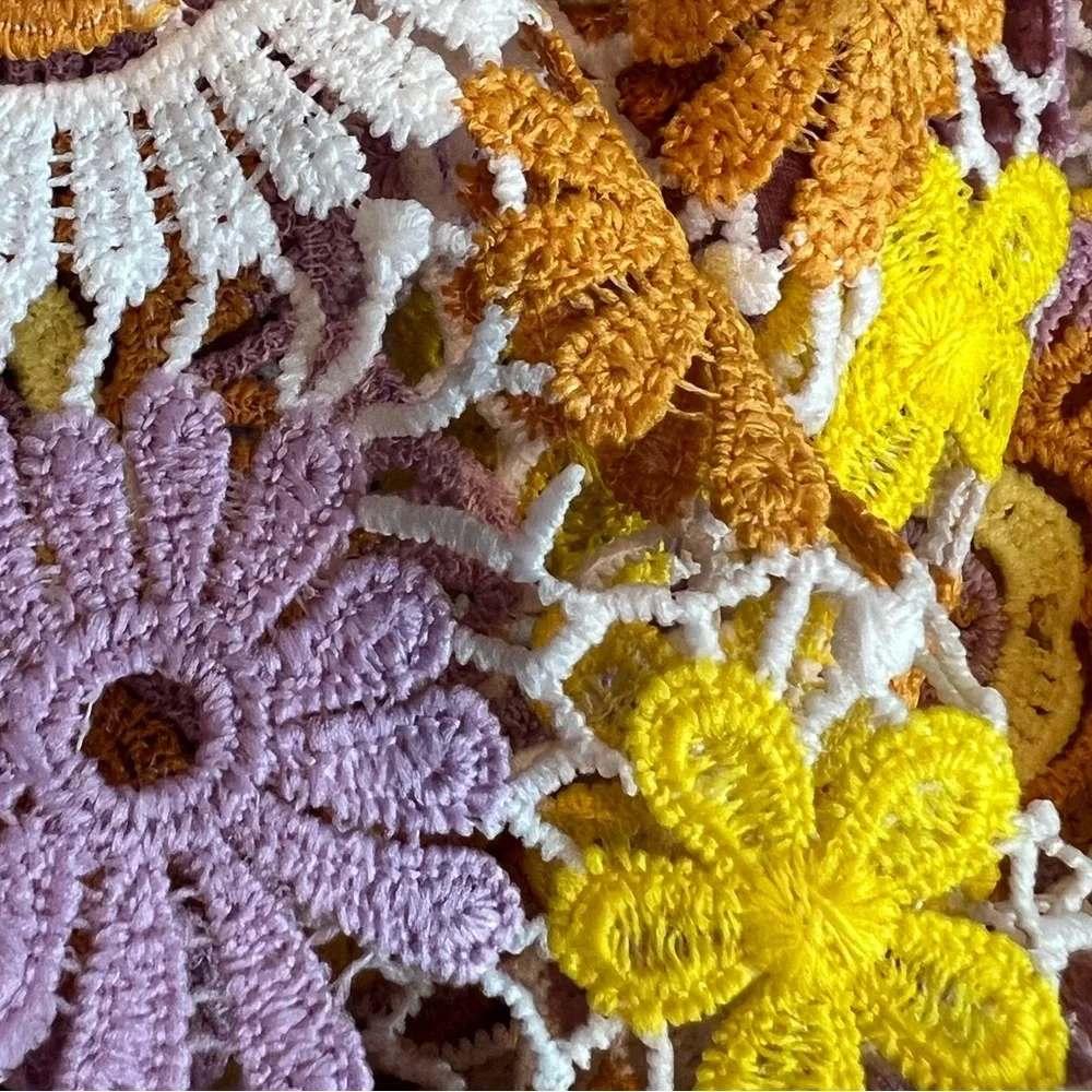 MAJORELLE Marleigh Tunic Crochet Dress in Groovy Multi Size xx Small - Picture 7 of 7